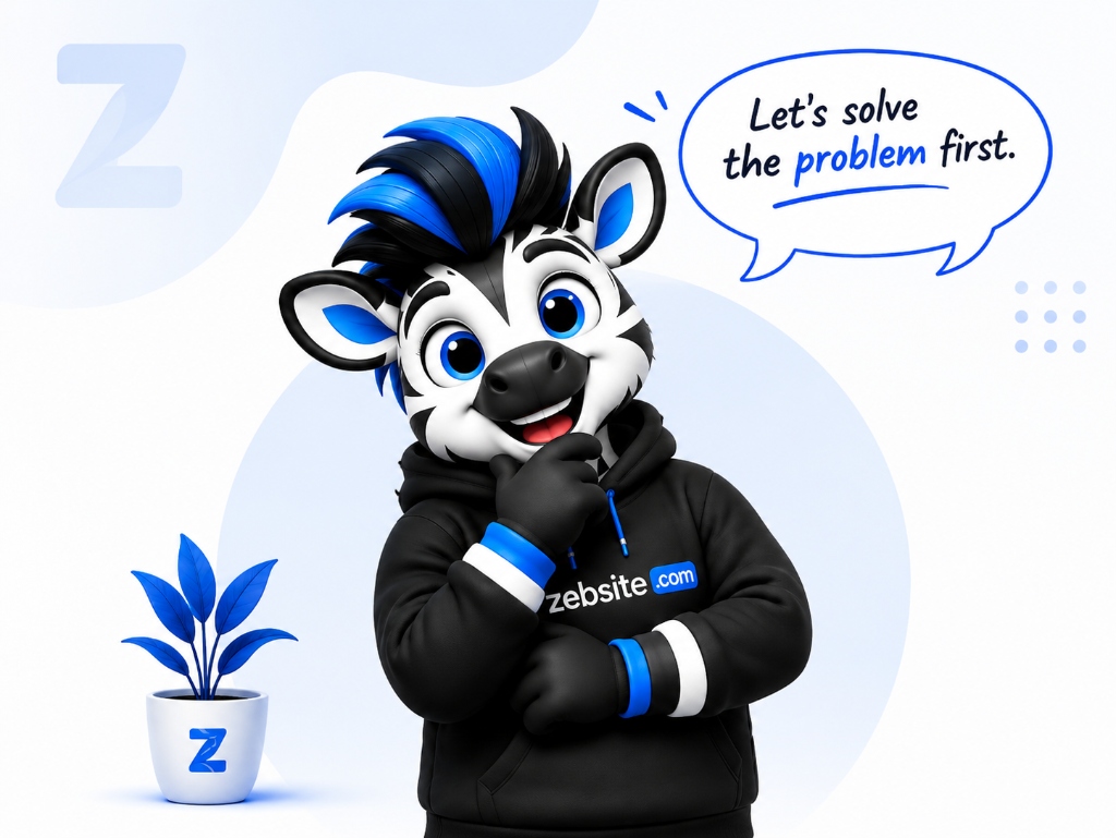 Zebsite Story - Let's solve the problem first