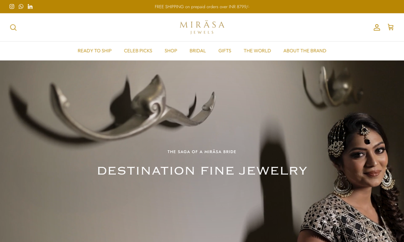 Mirasa Jewels Luxury E-Commerce Platform