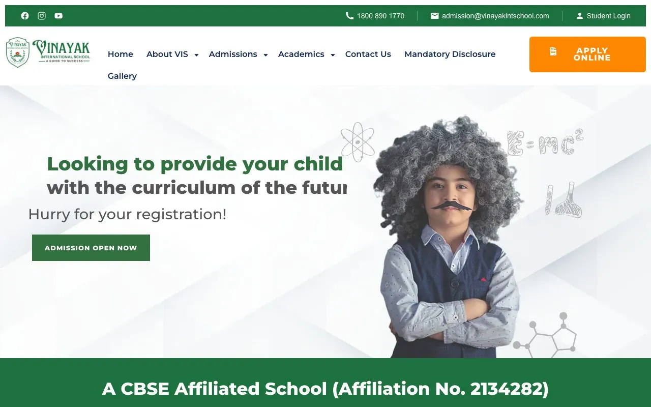 Vinayak International School Portal